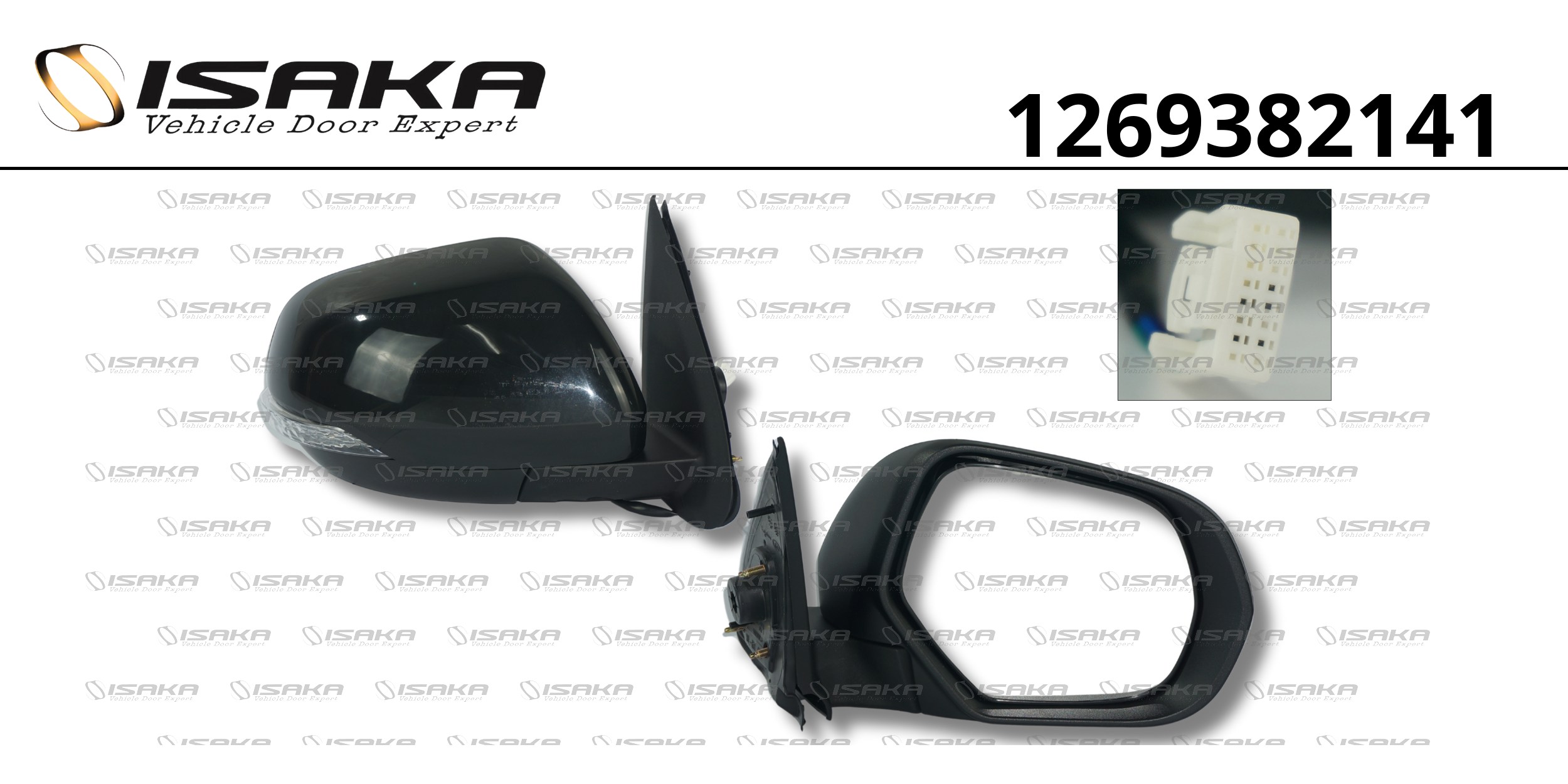 RETROVISOR LD CE C/PISCA CAPA LISA P/PINTURA (4 FIOS)