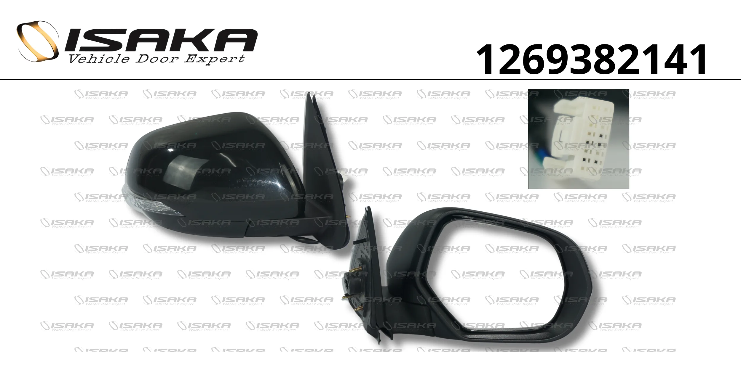 RETROVISOR LD CE C/PISCA CAPA LISA P/PINTURA (4 FIOS)