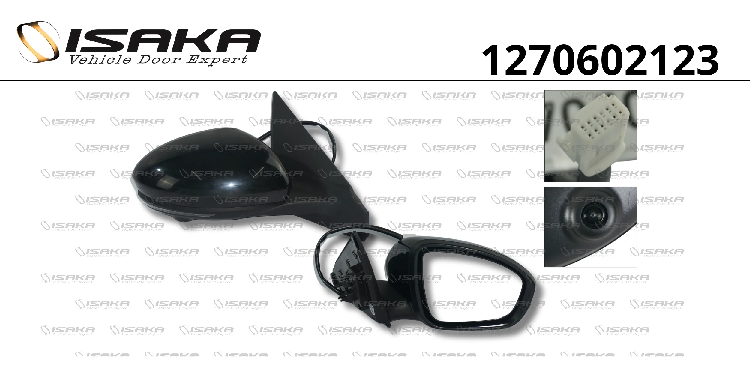 RETROVISOR LD CE C/PISCA C/CAM CAPA LISA P/PINTURA