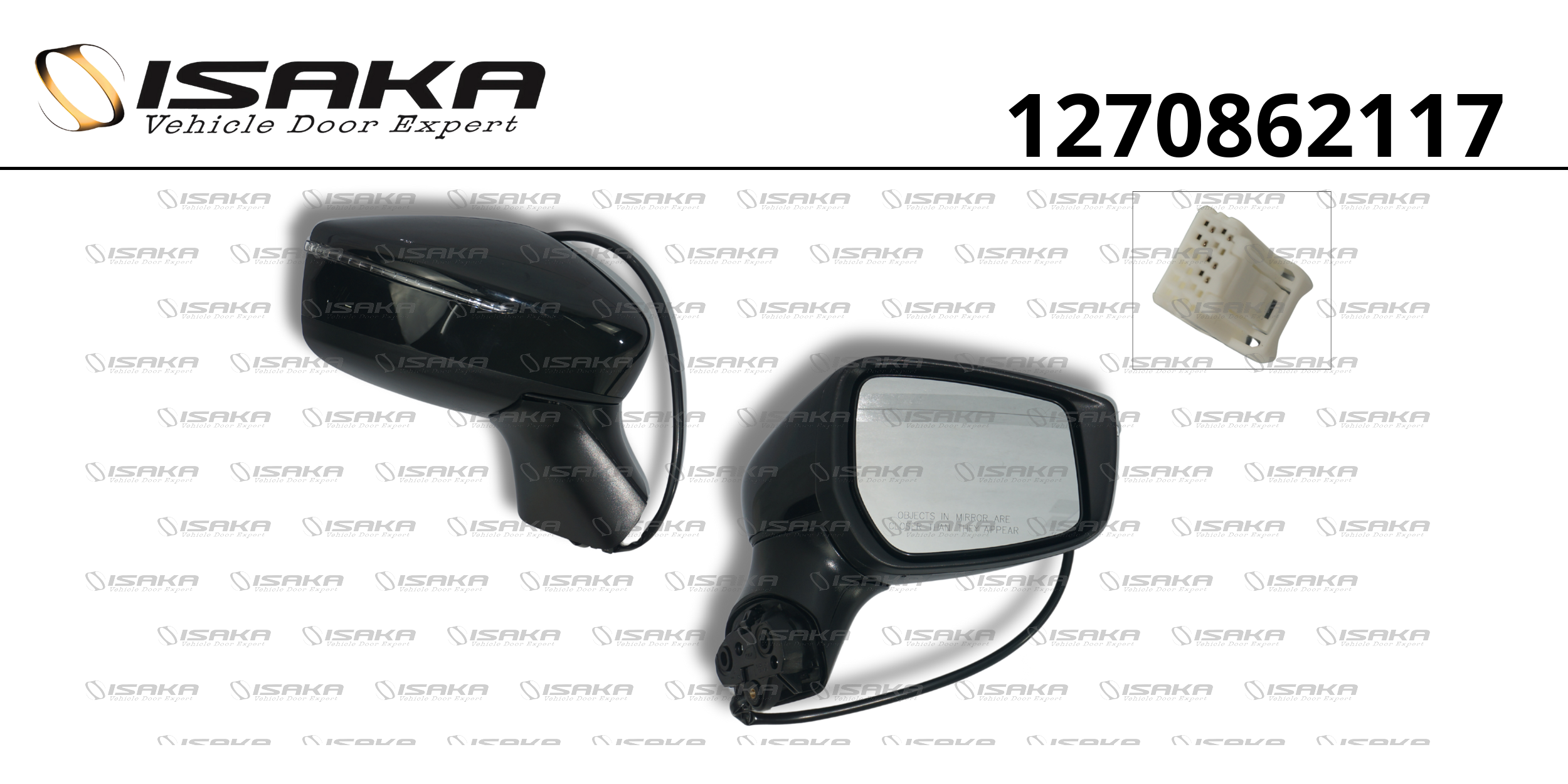 RETROVISOR LD CE C/PISCA CAPA LISA P/PINTURA